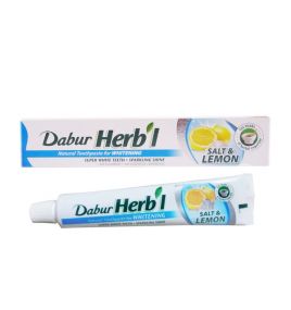 Отбеливающая зубная паста Dabur Herbal Salt & Lemon (150 г, Индия)