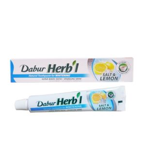 Отбеливающая зубная паста Dabur Herbal Salt & Lemon (150 г, Индия) Отбеливающая зубная паста Dabur Herbal Salt & Lemon (150 г, Индия)