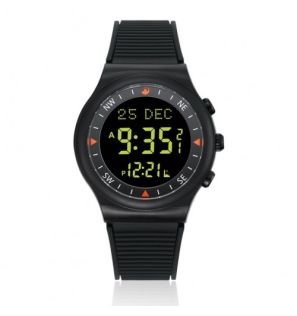 Мусульманские часы с временем намаза Al-Harameen HA-6506 BB Black (Черные)