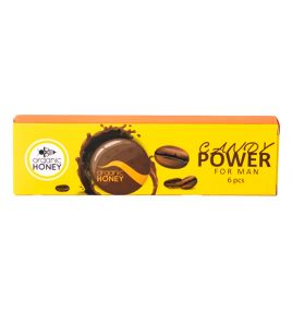 Candy Power Organic Honey – королевский биомёд для мужской силы (1 стикер - 6 конфет)