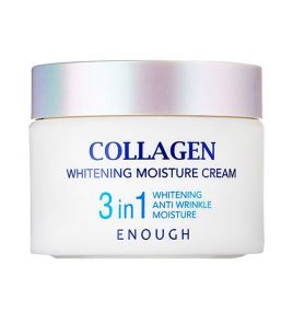 Увлажняющий крем для лица с коллагеном Collagen 3 In 1 Whitening Moisture Cream Enough