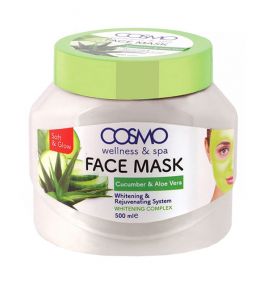Крем-маска с огурцом и алоэ вера Cosmo Cucumber and Aloe Vera Face Mask (500 мл)