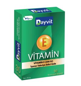 Витамин Е для защиты здоровья и красоты Dayvit Vitamin E RpFarma (30 капсул, Турция)