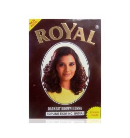 Хна для окрашивания волос Royal Darkest Brown (темно-каштановый)