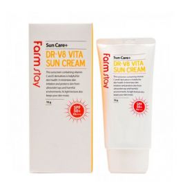 Солнцезащитный крем с витаминами DR-V8 Vita Sun Cream Farm Stay (SPF50/PA+++, 70 г, Южная Корея)