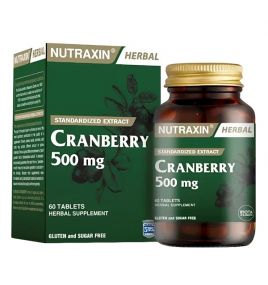 Экстракт клюквы для укрепления иммунитета и разжижения крови Cranberry Nutraxin (60 таблеток, Турция)