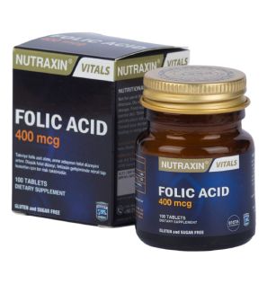 Фолиевая кислота для пренатального периода Folic Acid Nutraxin (100 таблеток, Турция) Фолиевая кислота для пренатального периода Folic Acid Nutraxin (100 таблеток, Турция)
