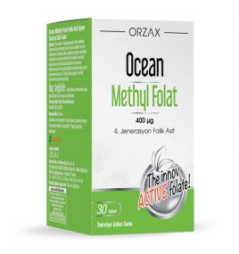 Фолиевая кислота Ocean Methyl Folat от Orzax (30 таблеток)