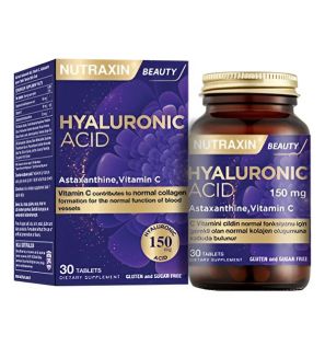 Гиалуроновая кислота и Витамин C в таблетках Hyaluronic Acid Nutraxin (30 таблеток, Турция) Гиалуроновая кислота и Витамин C в таблетках Hyaluronic Acid Nutraxin (30 таблеток, Турция)