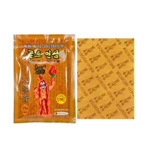 Противовоспалительный пластырь с красным женьшенем Gold Insam (25 шт, Южная Корея)