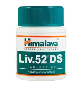 Лив 52 ДС лечение печени (Himalaya Liv 52 DS, 60 таблеток)