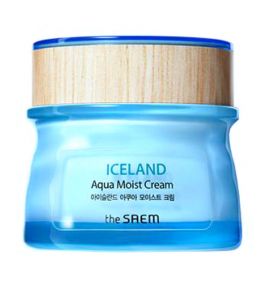 Увлажняющий крем для лица Iceland Aqua Moist Cream The Saem (60 мл, Южная Корея)