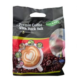 Кофе с 5 травами и каменной солью Premix Coffee with Rock Salt от Halagel (15 пакетиков)