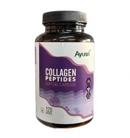 Коллаген в капсулах Collagen Peptides Ayusri (120 капсул, Индия)