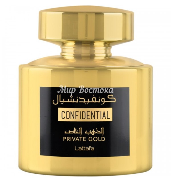 Парфюмерная вода Confidential Private Gold Lattafa (100 мл, ОАЭ)
