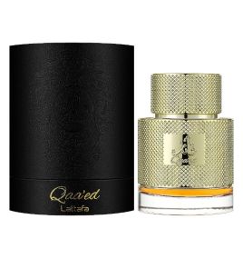 Парфюмерная вода Qaa'ed от Lattafa (Nuit d'Issey Polaris от Issey Miyake, Velvet Desert Oud от Dolce&Gabbana, 100 мл)