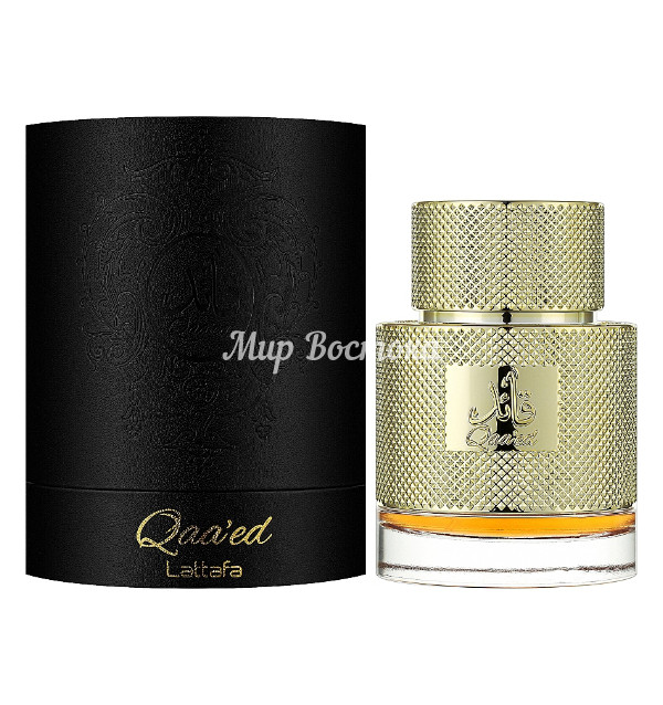 Парфюмерная вода Qaa'ed от Lattafa (Nuit d'Issey Polaris от Issey Miyake, Velvet Desert Oud от Dolce&Gabbana, 100 мл)