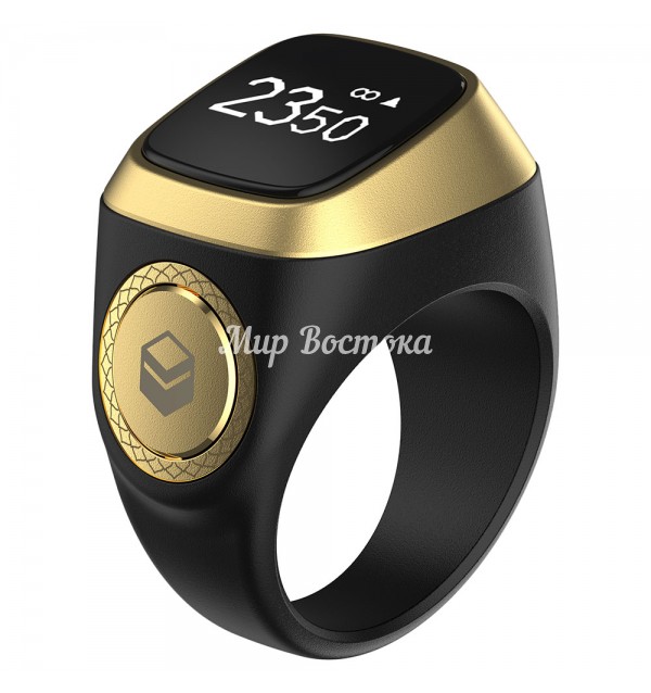 Смарт кольцо-тасбих Zikir Ring IQIBLA (черный, пластик, 20мм)