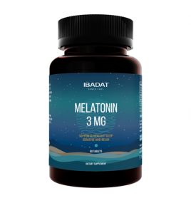 Мелатонин 3 мг от бессоницы "Melatonin 3mg" от Ibadat (60 таблеток)