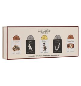 Парфюмерная коллекция Giftset Collection No.5 от Lattafa Pride (5 флаконов по 20 мл) Парфюмерная коллекция Giftset Collection No.5 от Lattafa Pride (5 флаконов по 20 мл)