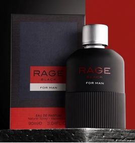 Парфюмерная вода Rage Black For Man от Fragrance World (схож с Gеntlеmаn от Givеnсhy, 100 мл)