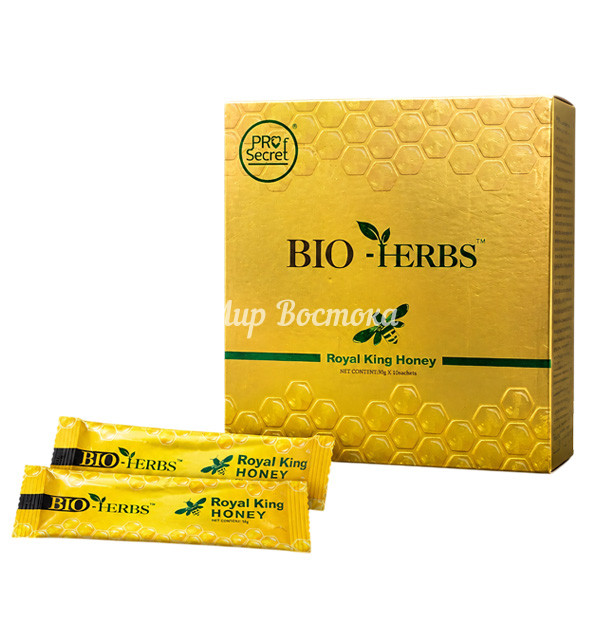 Королевский биомед Bio-Herbs Royal King Honey Prof Secret (10 пакетиков по 30 г)