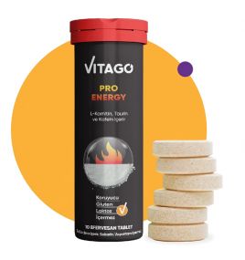 Шипучие таблетки для повышения энергии и улучшения физической выносливости Vitago Pro Energy (10 таблеток)
