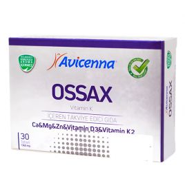 Средство для защиты здоровья костей и зубов Avicenna Ossax Aksu Vital (30 таблеток, Турция)