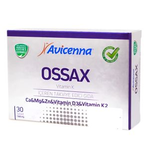 Средство для защиты здоровья костей и зубов Avicenna Ossax Aksu Vital (30 таблеток) Средство для защиты здоровья костей и зубов Avicenna Ossax Aksu Vital (30 таблеток)