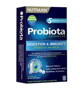 Средство для ЖКТ и иммунитета Probiota Advanced Nutraxin (60 таблеток, Турция) Средство для ЖКТ и иммунитета Probiota Advanced Nutraxin (60 таблеток, Турция)