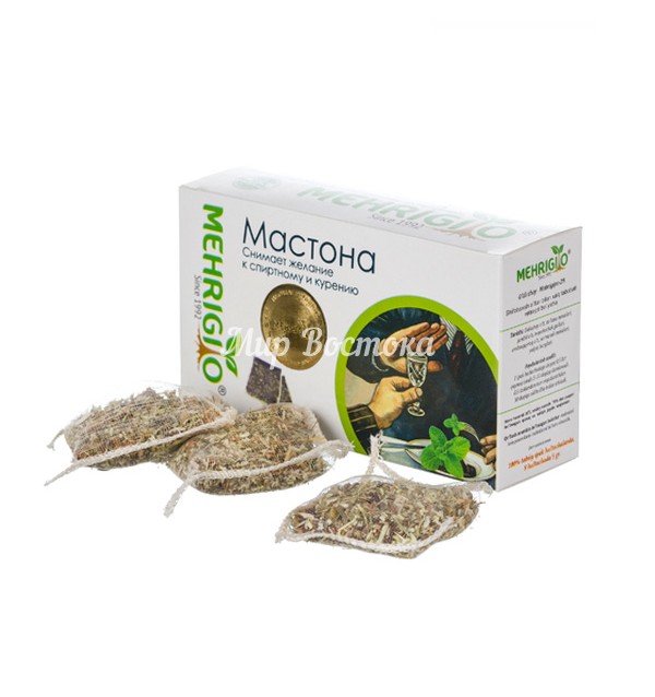 Травяной чай от тяги к курению и алкоголю "Мастона" Mehrigiyo (8 пакетиков, Узбекистан)