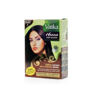 Хна для окраски волос Vatika Henna Natural Brown (коричневая) Хна для окраски волос Vatika Henna Natural Brown (коричневая)