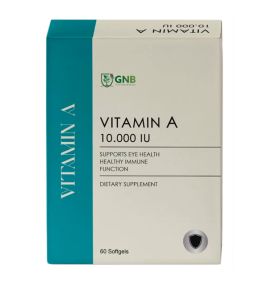 Витамин A в дозировке 10 000 МЕ 'Vitamin A 10,000 IU' от GNB (60 капсул)