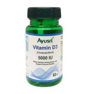 Витамин Д3 "Vitamin D3" от Ayusri (60 капсул) Витамин Д3 "Vitamin D3" от Ayusri (60 капсул)