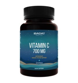 Витамин С для иммунитета "Vitamin C 700 mg" от Ibadat (120 капсул)