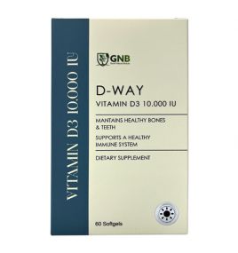 Витамины Д3 D-Way Vitamin D3 10000 IU от GNB (60 капсул)