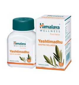 Препарат для расстройств ЖКТ Yashtimadhu [Яштимадху] Himalaya (60 таблеток, Индия)
