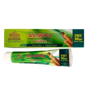Зубная паста с мисваком As-Shifa Miswak Herbal Toothpaste (150 г) Зубная паста с мисваком As-Shifa Miswak Herbal Toothpaste (150 г)